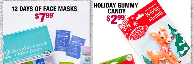 12 days of face masks $7.99*