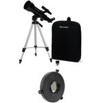 Travel Scope 70mm f/5.7 AZ Refractor Telescope and EclipSmart Solar Filter Kit