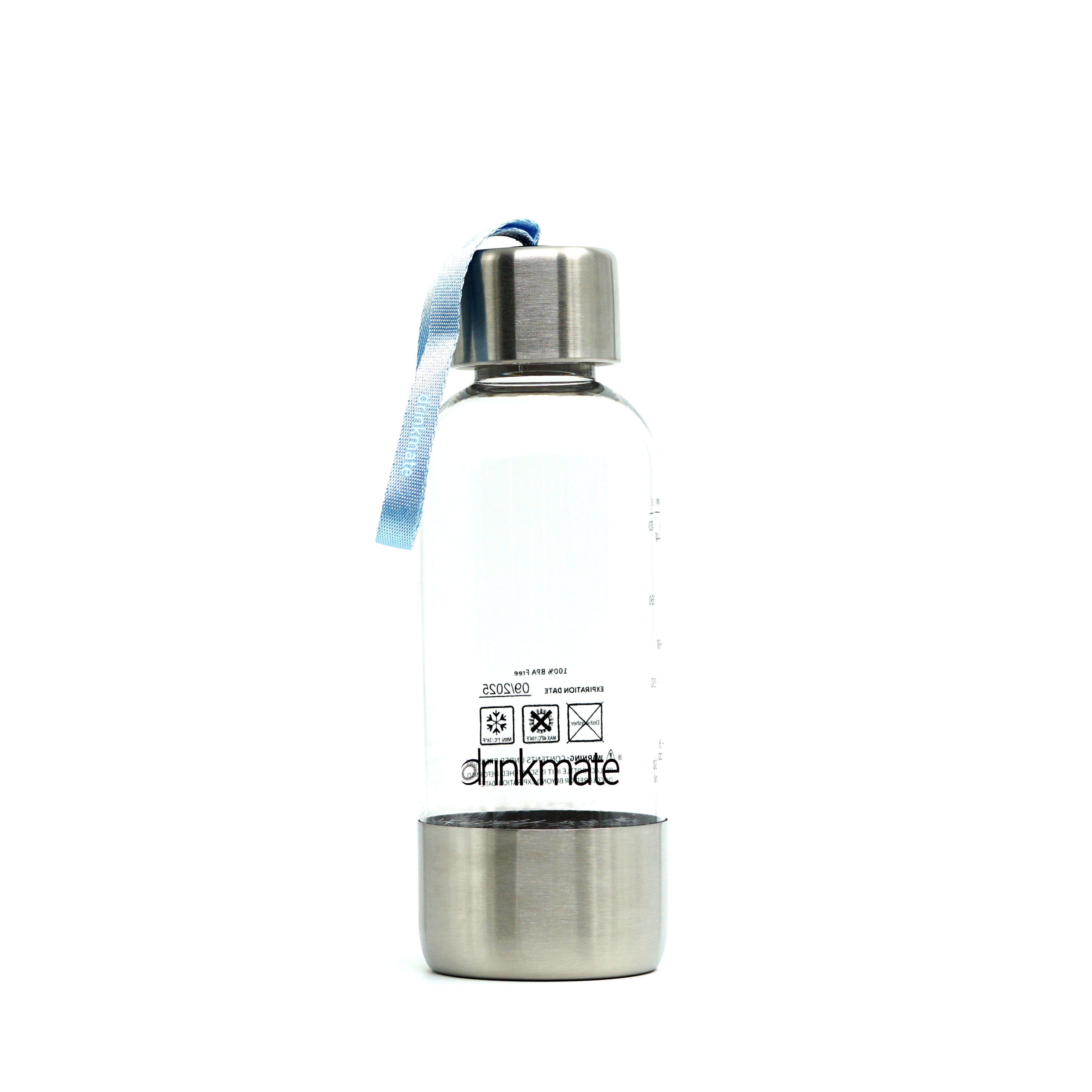 Image of 0.5L PET Bottle - Stainless Steel Base & Cap