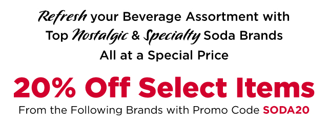 Top Nostalgic & Specialty Soda Brands All at a Special Price