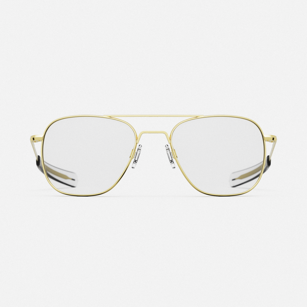 Image of Aviator - Military Special Edition - 23k Gold & Clear - Prescription Eyewear