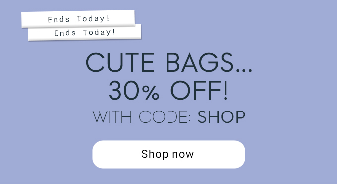 Cute Bags... 30% Off! With Code: SHOP