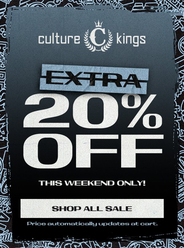 Extra 20% off this weekend only. Price automatically updates at cart. Click here to shop.