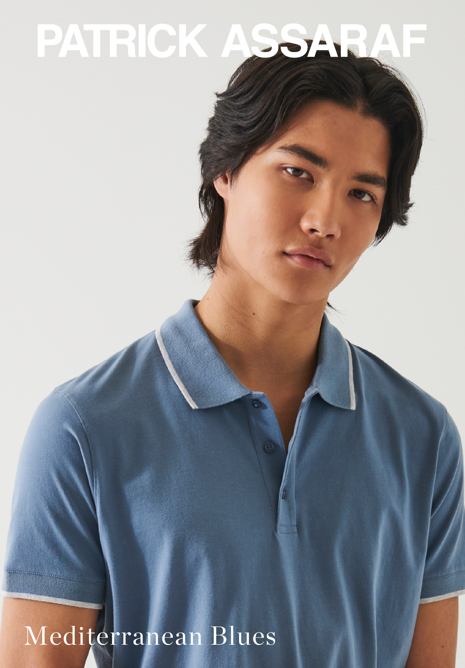 PIMA COTTON STRETCH TIPPED POLO