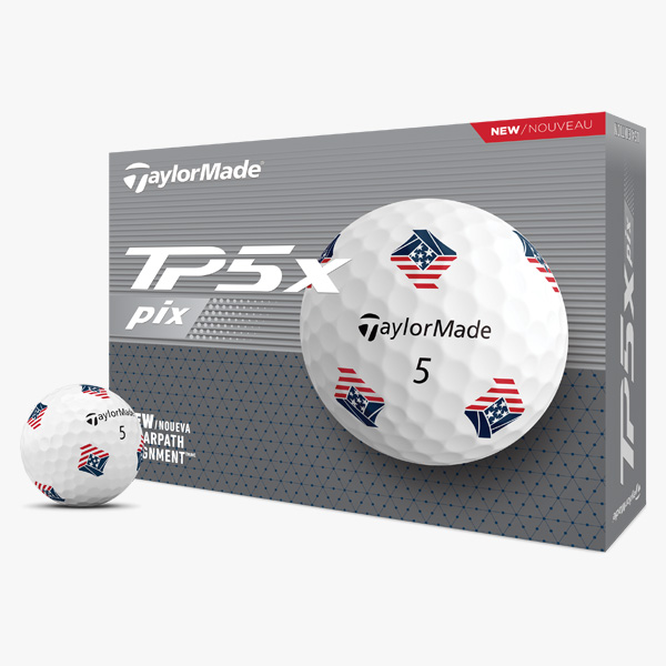 TP5x Pix USA golf ball and box