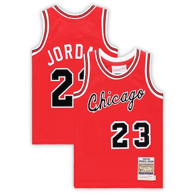 Toddler Mitchell & Ness Michael Jordan Red  Hardwood Classics 1984/85 Authentic Swingman Jersey