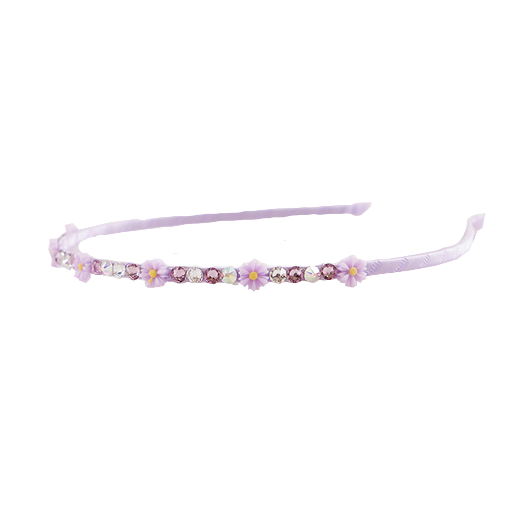 Image of Daisy Crystalized Headband - Lavender