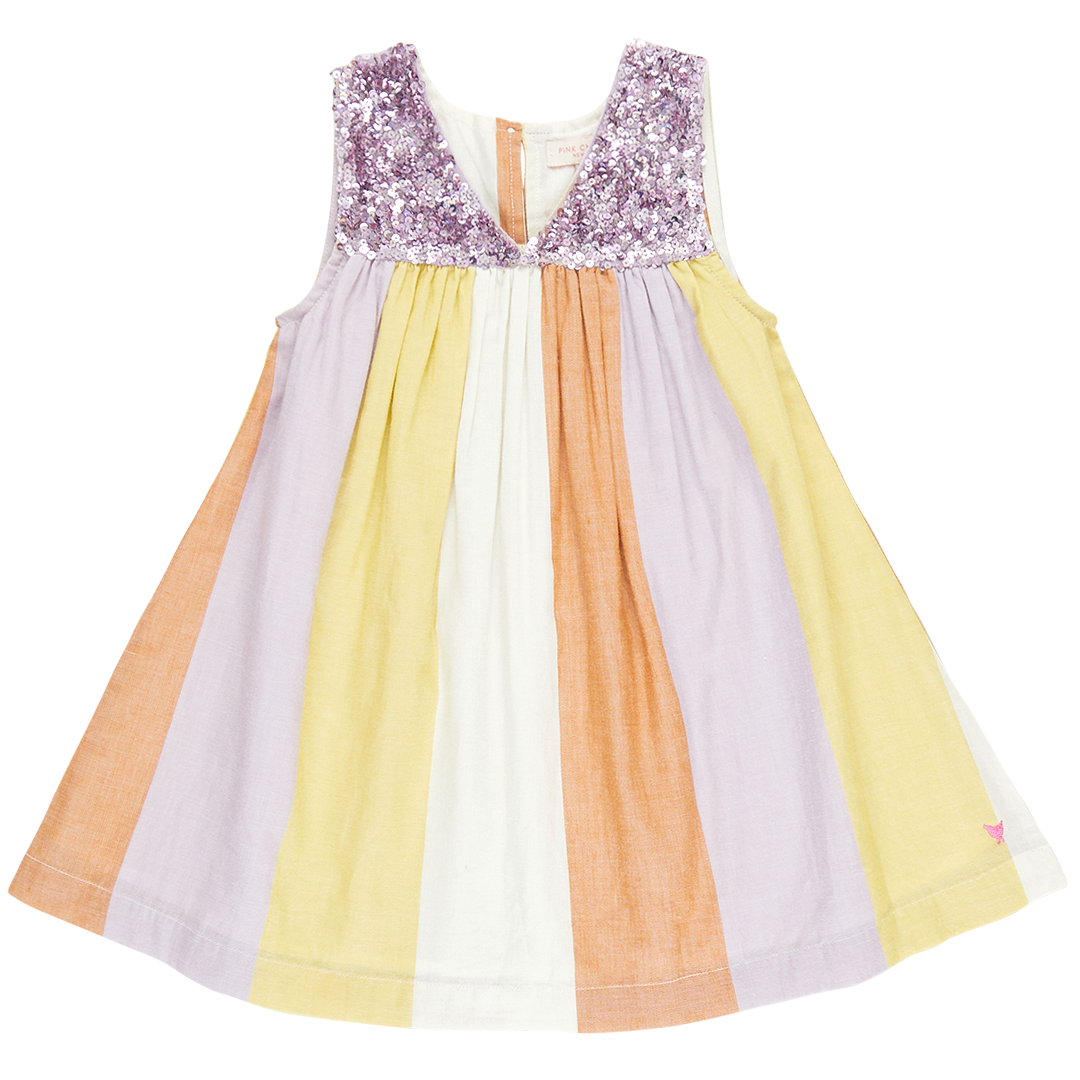 Image of Girls Courtney Dress - Desert Stripe