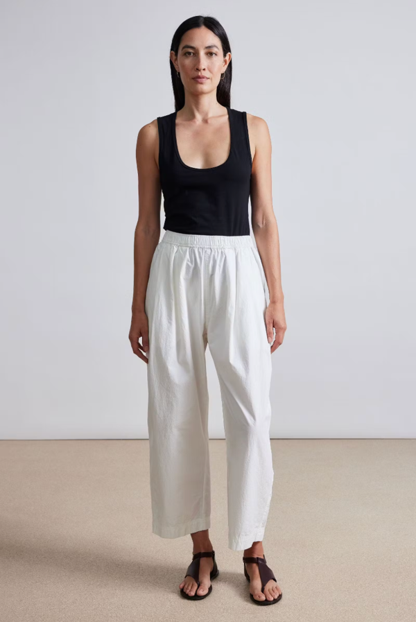 Apiece Apart Spa Pleat Pant - White