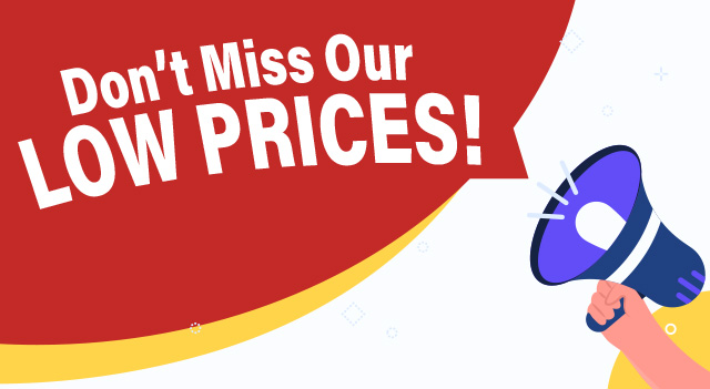 Don't Miss Out Our Best Prices