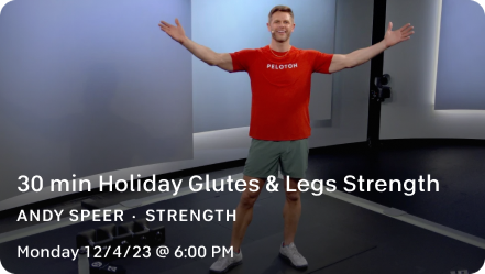 30 min Holiday Glutes & Legs Strength