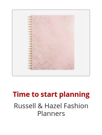 Time to start planning Russell & Hazel Fashion Planners