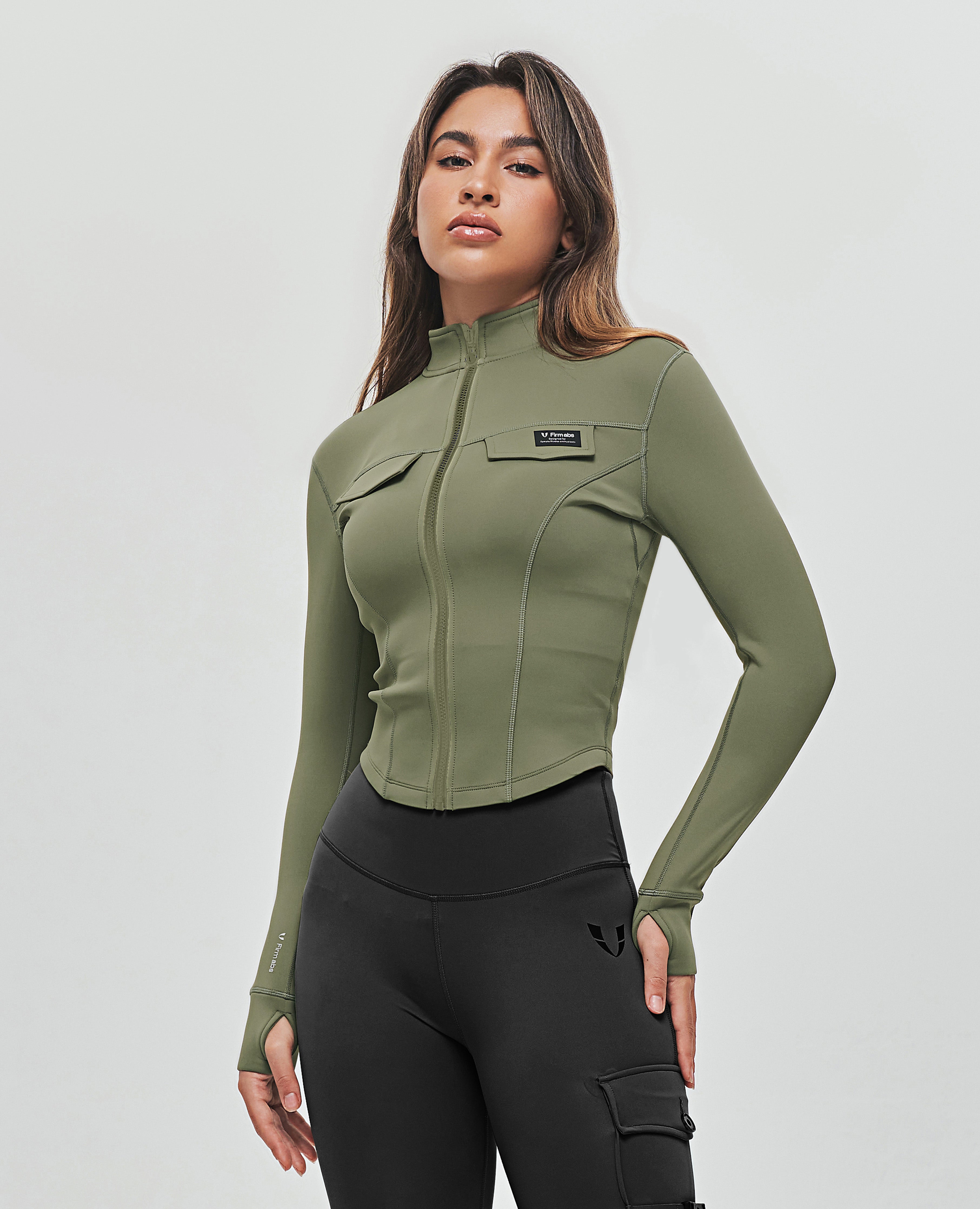 Image of Cropped Cargo Jacket