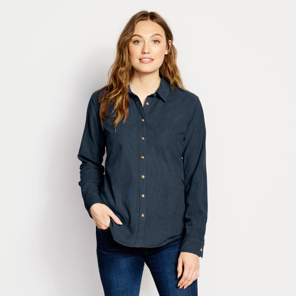 Women's Garment-Dyed Corduroy Shirt