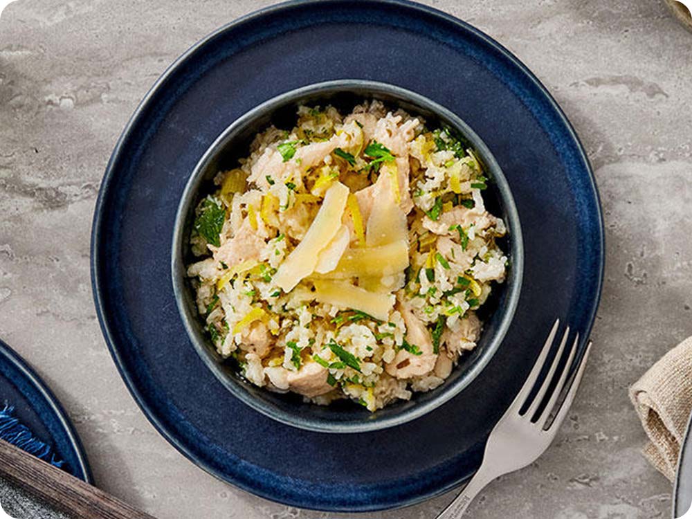 No-Peek Baked Risotto with Chicken