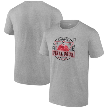  Fanatics Branded  Heather Gray  2024 NCAA  Basketball Tournament March Madness Final Four Elevated Greatness T-Shirt