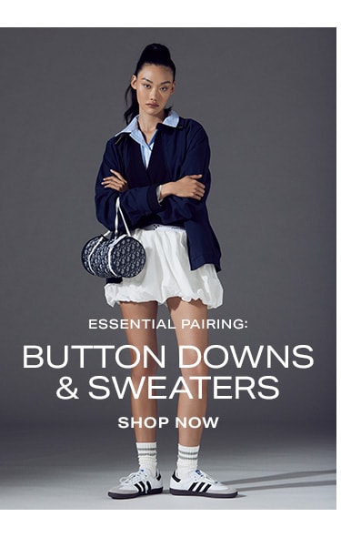 Essential Pairing: Button Downs & Sweaters. Shop Now