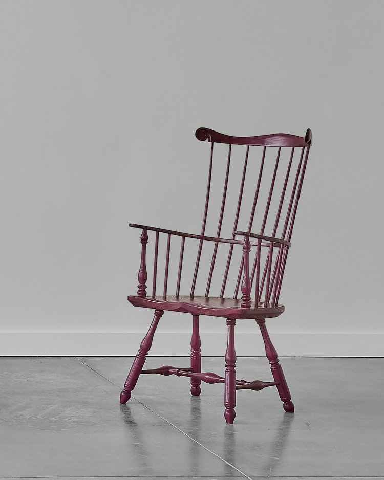 Pennsylvania Armchair in Beet on Ash