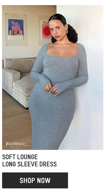 SOFT LOUNGE LONG SLEEVE DRESS