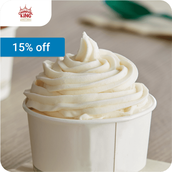 15% off Carnival King Royal Series Soft Serve Ice Cream Mixes