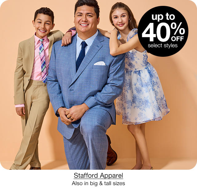 Up to 40% Off select styles Stafford Apparel. Also in big & tall sizes