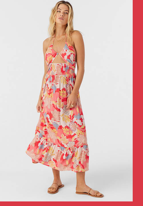 KYNLEE ANTALYA FLORAL MIDI DRESS