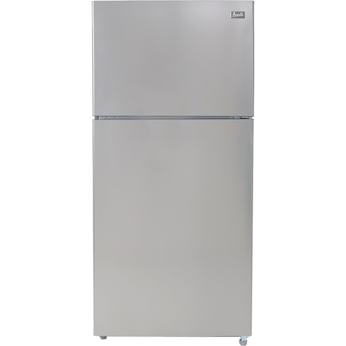 Avanti 18 CuFt Apartment Size Top Mount Refrigerator in Stainless Steel