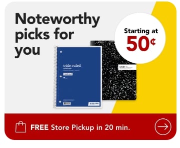 Starting at $.50¢ Notebooks & Composition Books