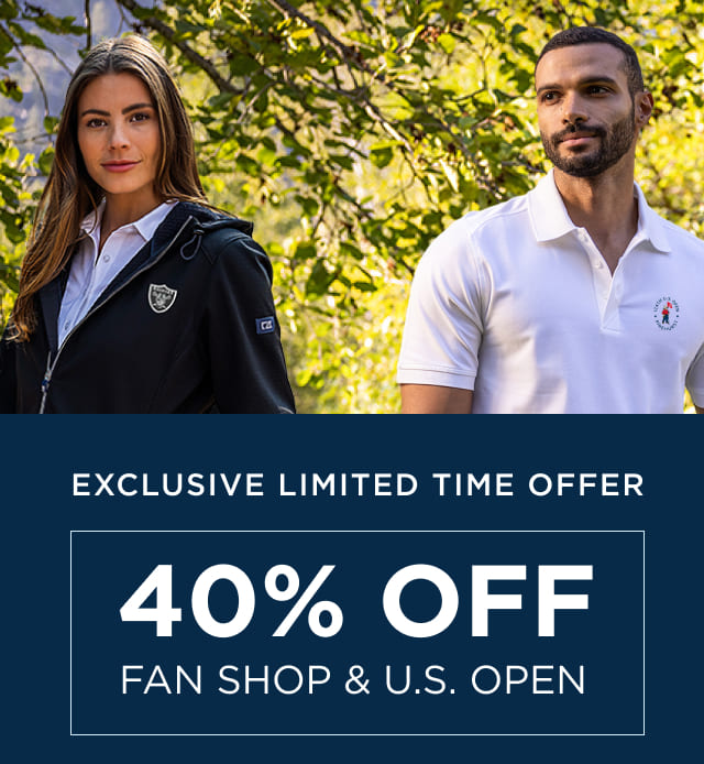 Exclusive Limited Time Offer - 40% Off Fan Shop & U.S. Open