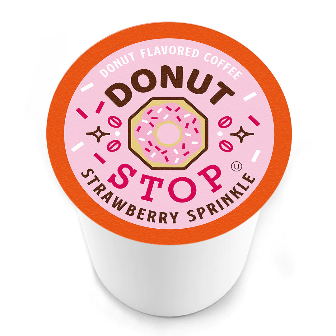 Image of Donut Stop Strawberry Sprinkle Coffee Pods