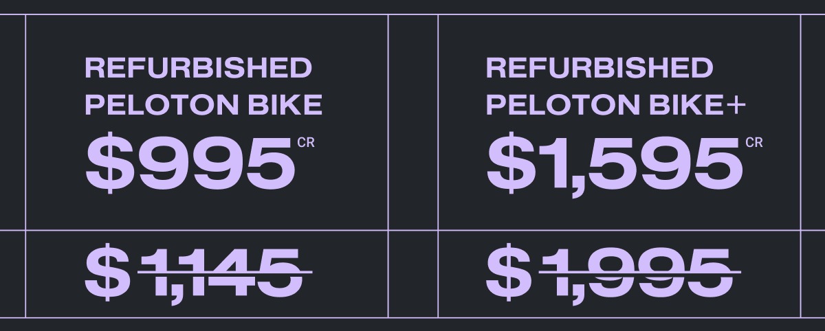 Get the refurbished Peloton Bike for $995 or the refurbished Bike+ for $1,595