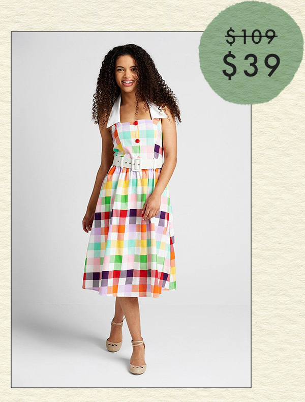 Rainbows Over Hollywood Swing Dress