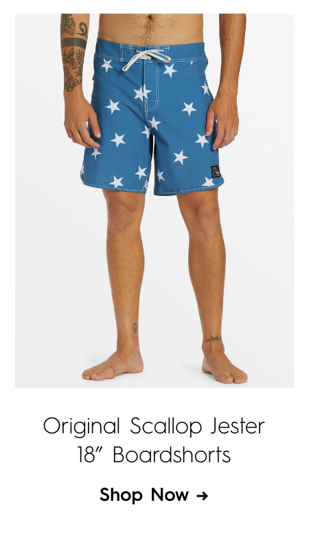 Original Scallop Jester 18" Boardshort