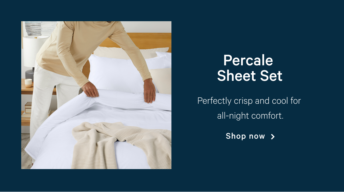 Percale Sheet Set >> Shop now >>