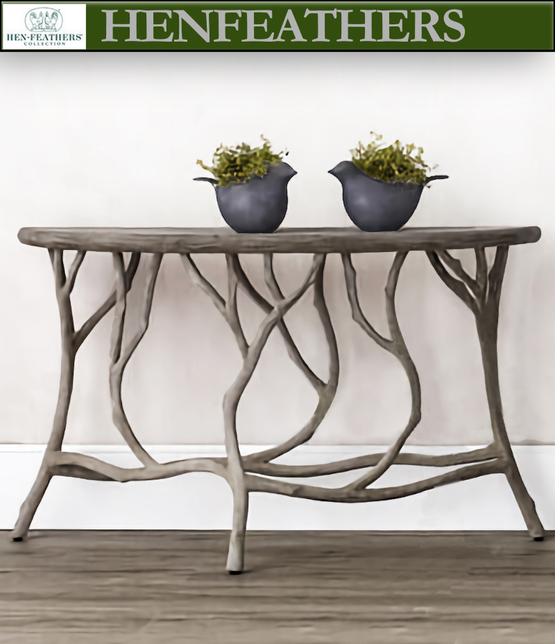 Shop the Bois de Bourbon Faux Bois Console Table