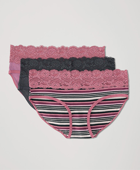 Lace Waist Brief Bundle