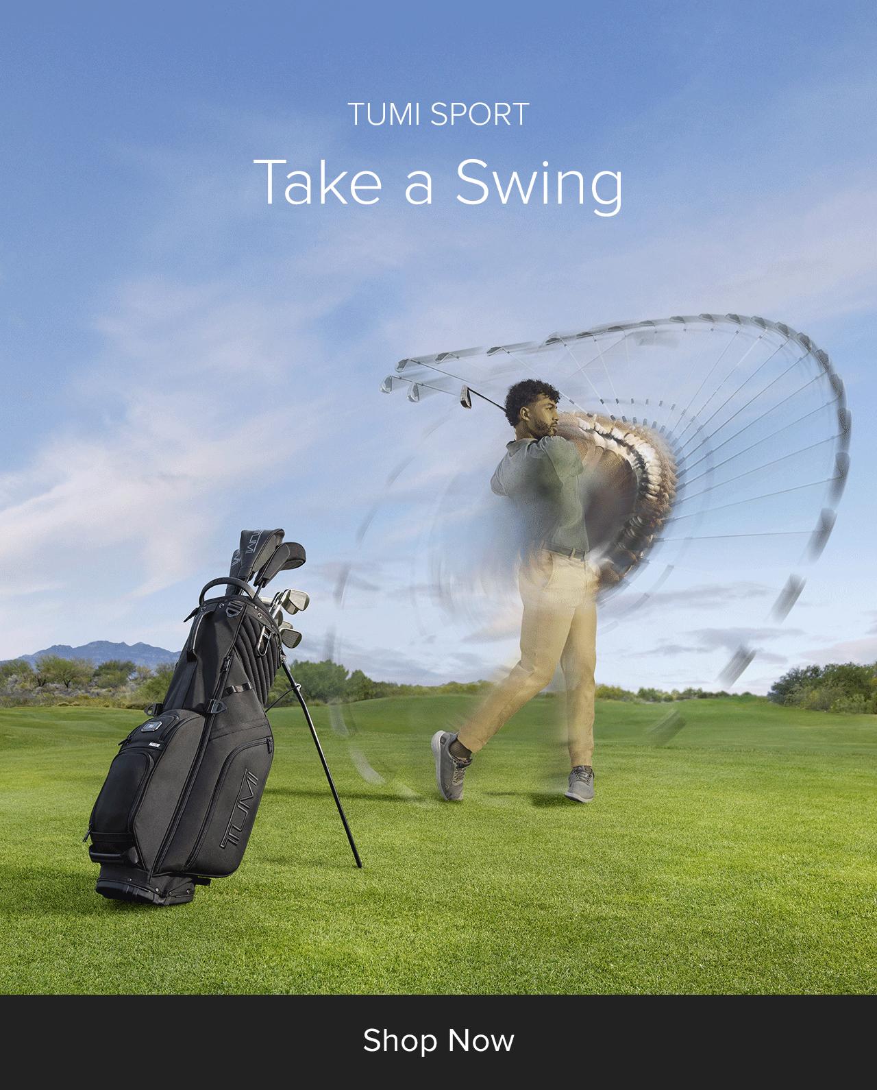 Shop Now: TUMI SPORT - Take a Swing