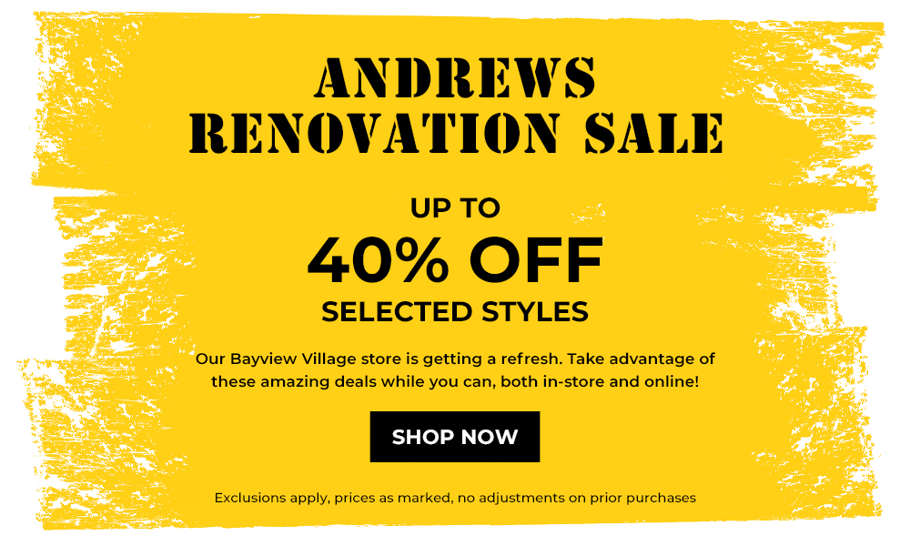 Andrews Renovation Sale