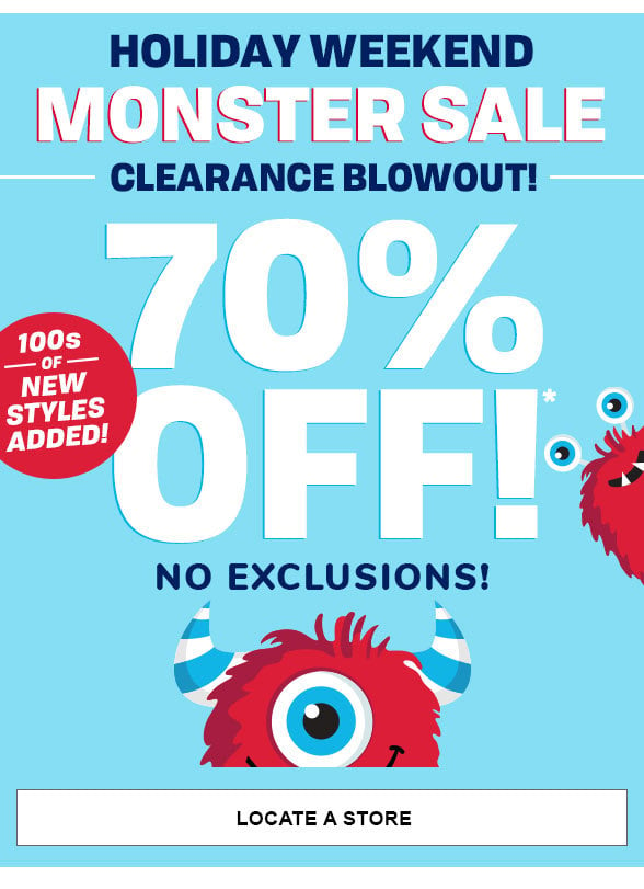 All Clearance 70% off