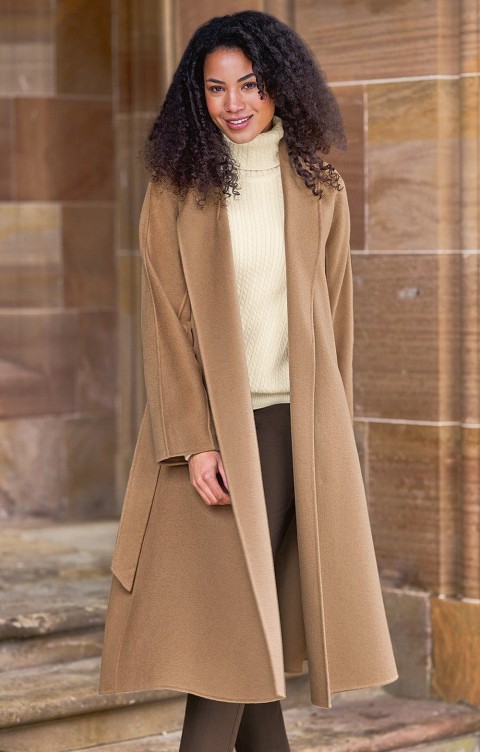 Wool Rich Tie Coat