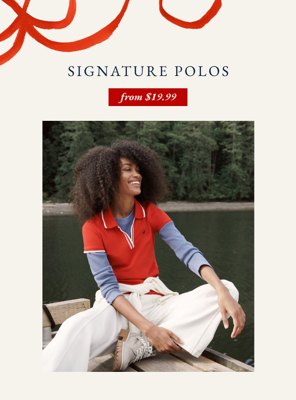 Signature polos from $19.99