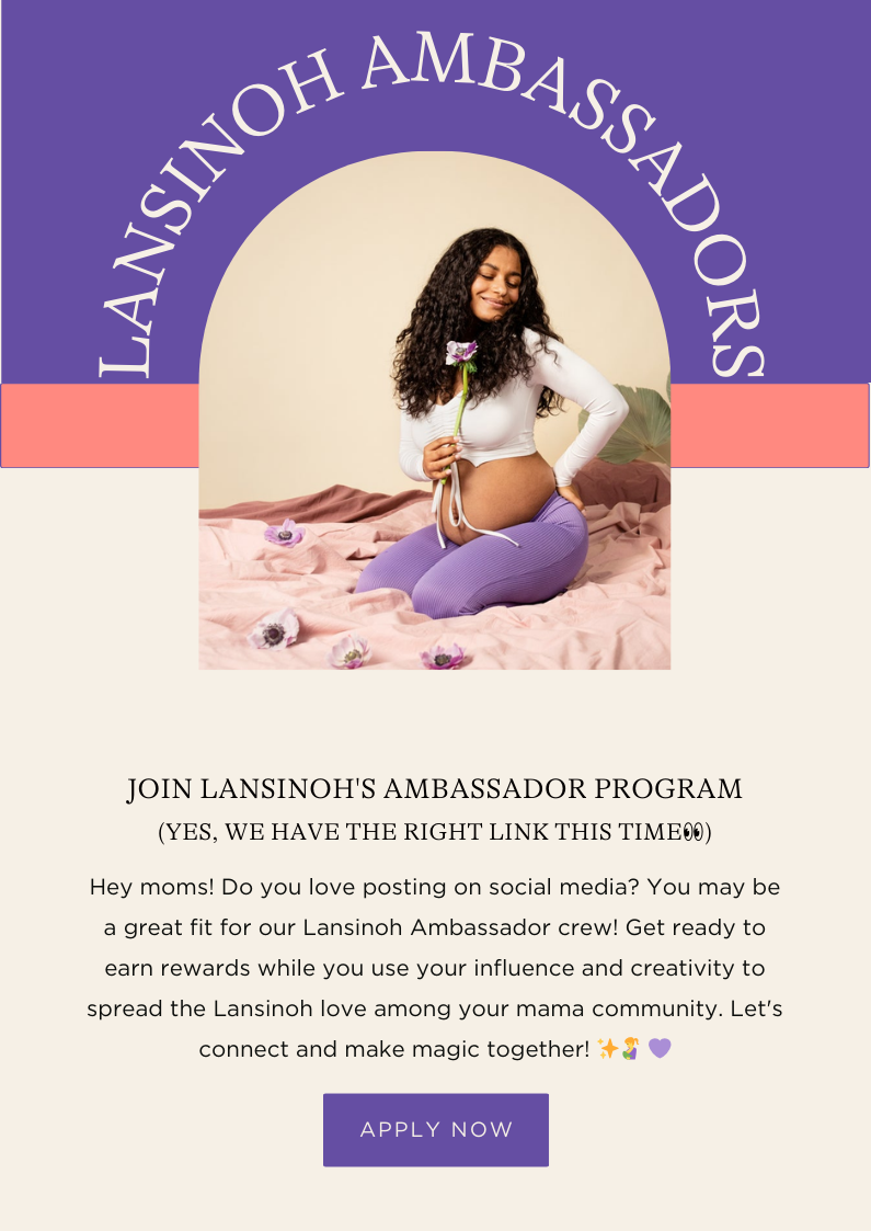 Pregnant Lansinoh Ambassador