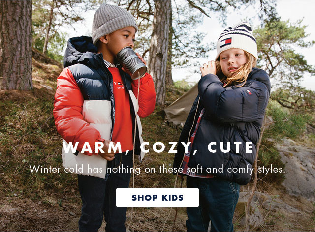 Warm, cozy, cute                                            Winter cold has nothing on these soft and comfy styles.                                            Shop kids