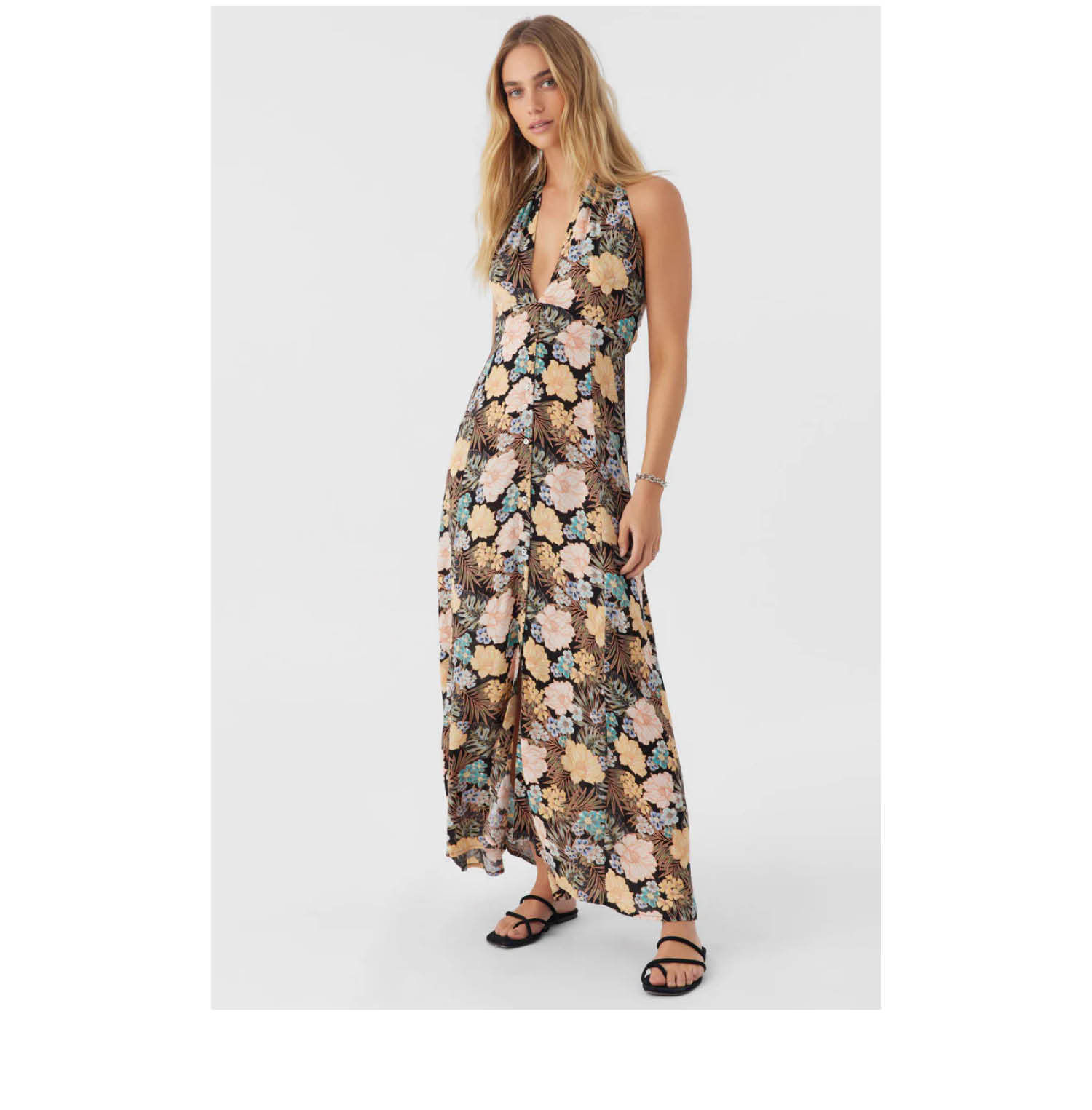 JEMMA MACAW TROPICAL MAXI DRESS