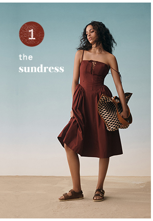 Woman in sundress. Shop sundresses