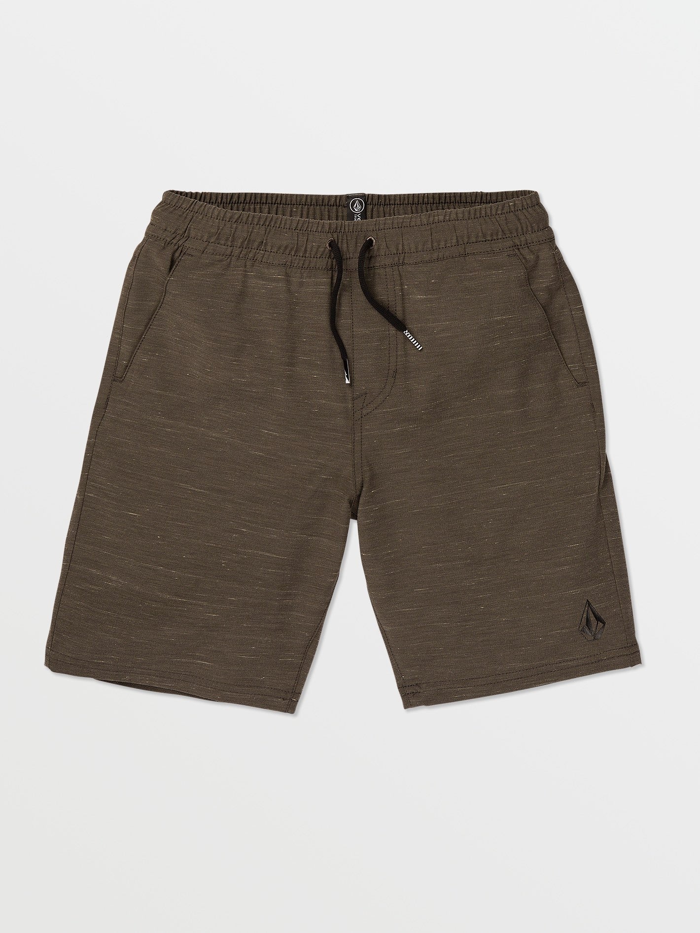 Image of Big Boys Understoned Elastic Waist Hybrid Shorts - Lead