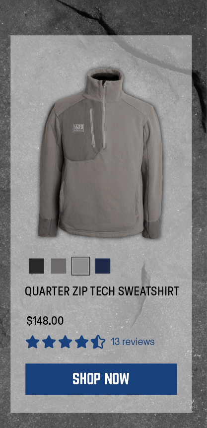 Quarter Zip Tech Sweatshirt