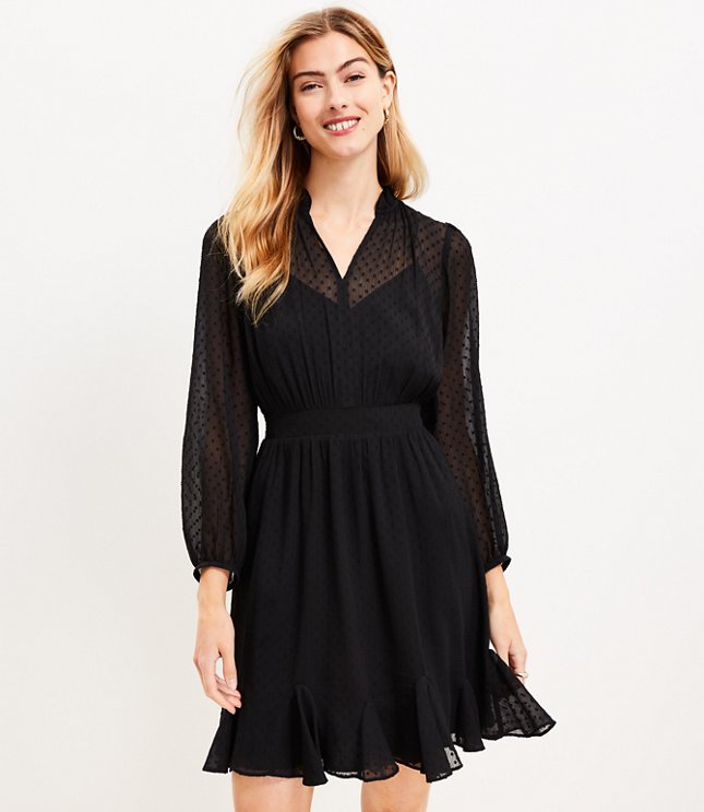 Tall Clip Godet Flare Dress