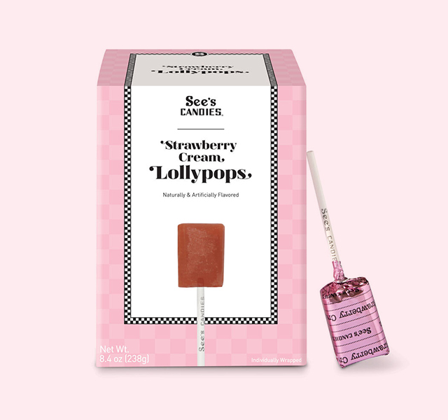 Strawberry Cream Lollypops