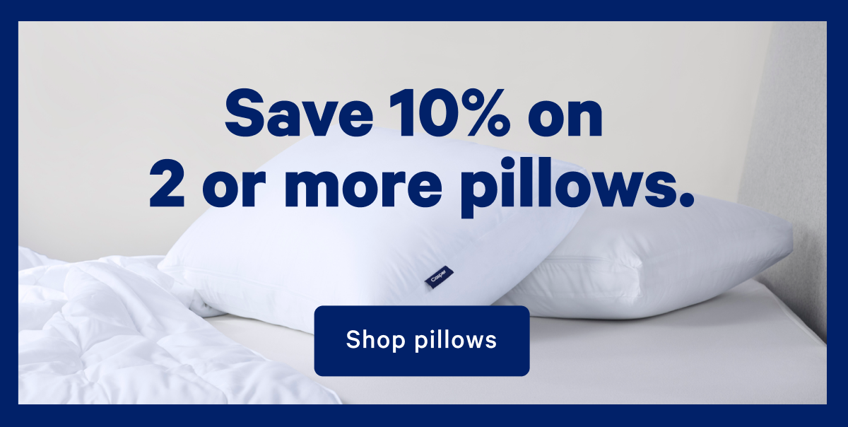 Save 10% on 2 or more pillows. >> Shop pillows >>